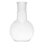 Flask Glass Flat Bottom Ground Neck - Image 2