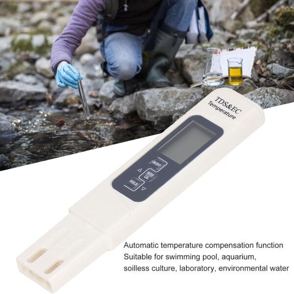 Pen Type ConductivityMeter  EC+C+TDS 0-9999 µs/cm - Image 4