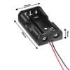 Battery Holder (AA) 2 Chamber Plastic - Image 3