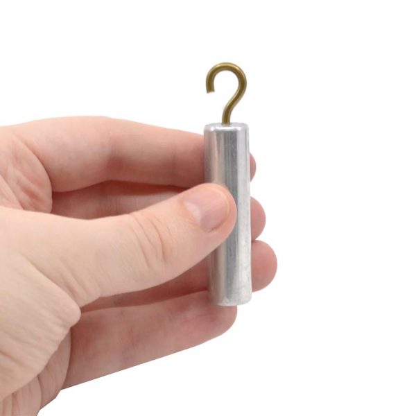 Metal Cylinder with Hook Aluminium - Image 2