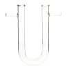 Glass Tube U Shaped with Two Side Arm 18x140 mm - Image 2