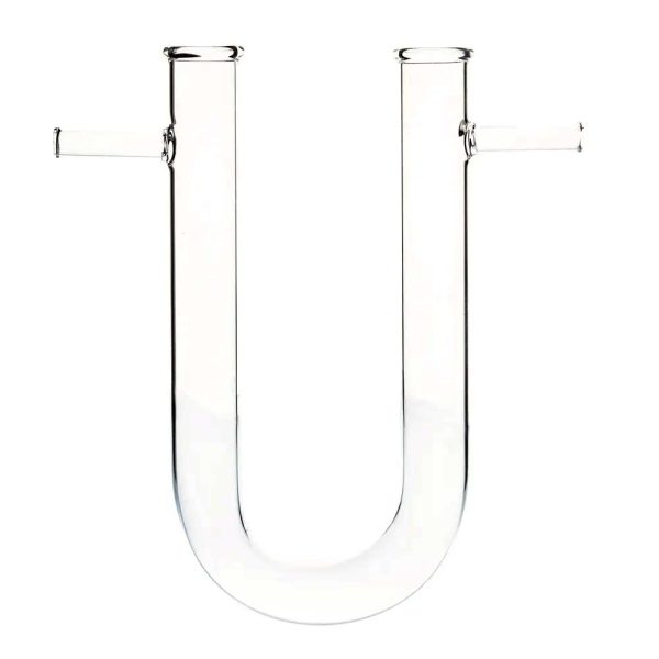 Glass Tube U Shaped with Two Side Arm 18x140 mm - Image 2