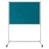 Fabric Notice Board with Wheeled Leg  120x180 cm - Image 2