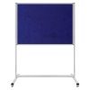 Fabric Notice Board with Wheeled Leg  120x180 cm - Image 3