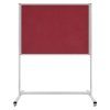 Fabric Notice Board with Wheeled Leg  120x180 cm - Image 5