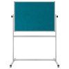 Fabric Notice Board with Doubled Mobile Board 120x140 cm - Image 3